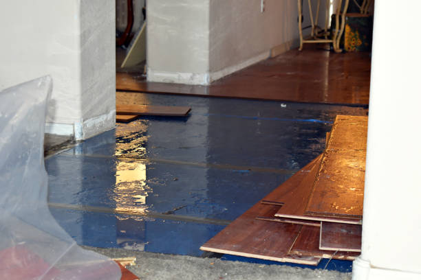 Professional Emergency Water Damage Restoration technician working in Norwich, CT